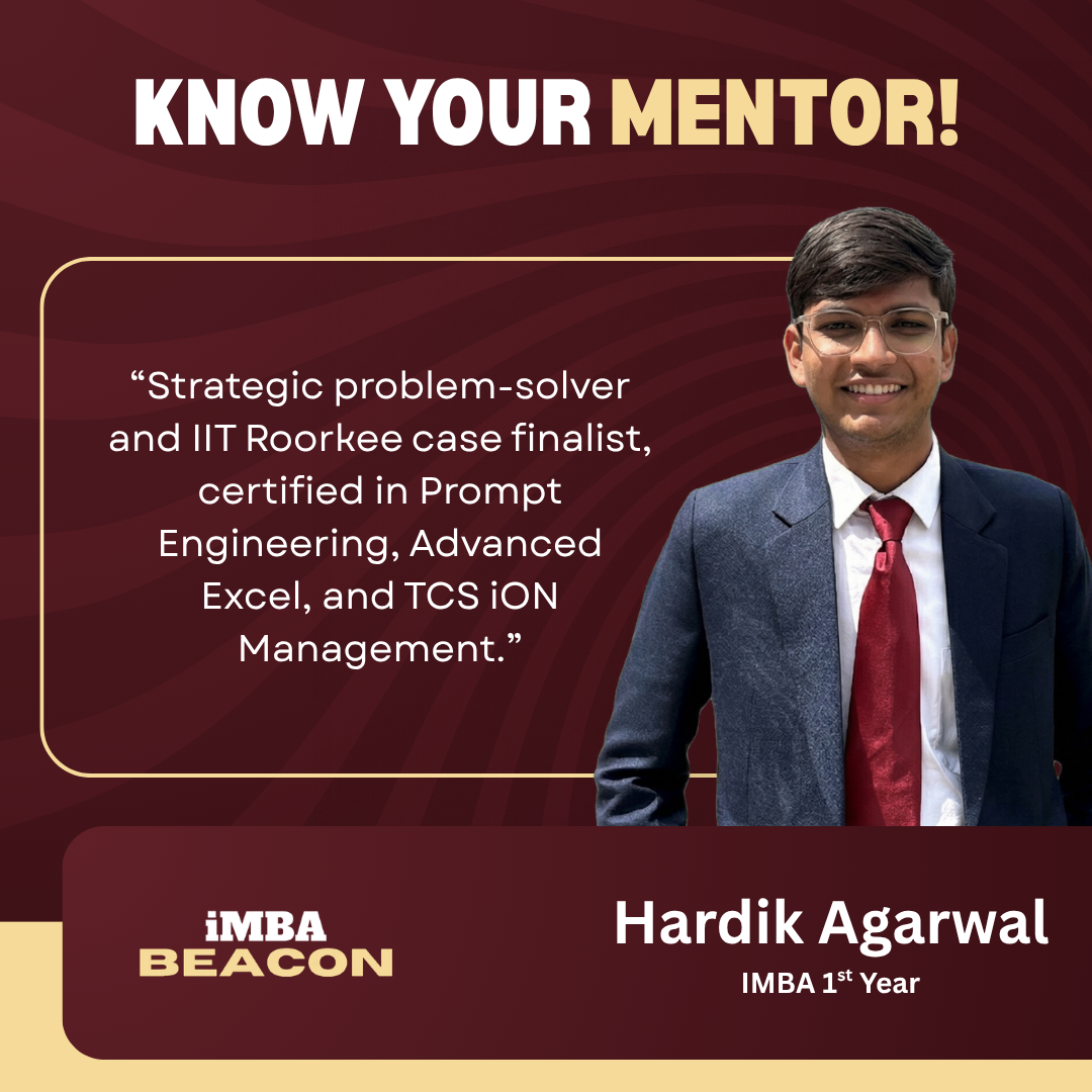 Hardik Agarwal mentor poster